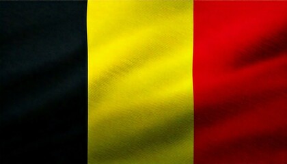 Fototapeta premium belgium flag in the wind