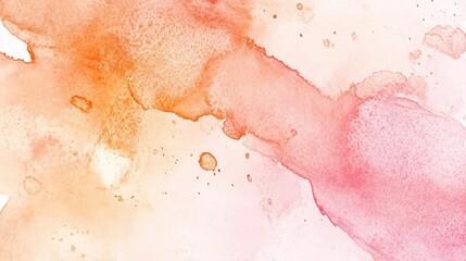 Fototapeta premium Warm and vibrant watercolor and acrylic abstract backdrop. messy paint splashes and creative wet effect. pastel design is lovely.