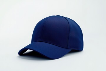 Fototapeta premium Solid-color baseball cap mockup for showcasing designs and styles in a studio setting