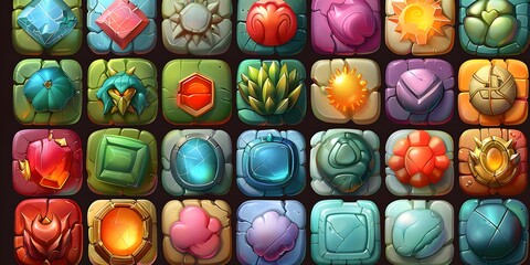 Porcelain tile texture with various finishes.