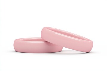 Elegant solid-color ring mock up showcasing a minimalist design on a clean background