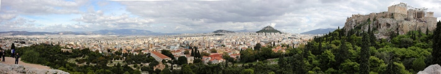 Panorama of the city and acropolis - Athens - Greece