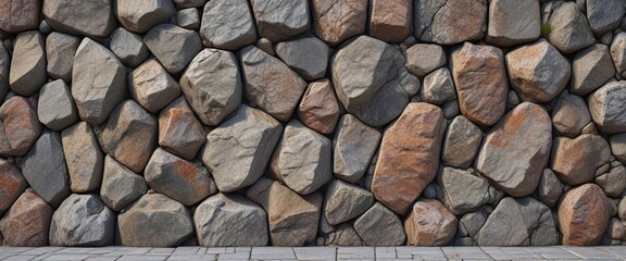 Weathered granite wall with intricate pattern, stone, stone feature