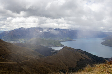 clouds over the mountains