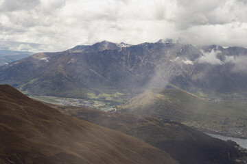 clouds over the mountains