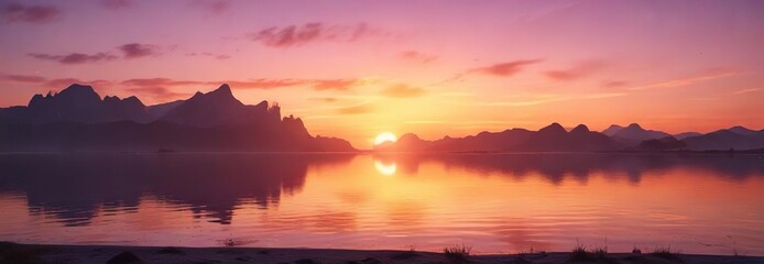 Obraz premium Soft focus captures a beautiful abstract sunset with colors blending together, sky, colorful, hazy