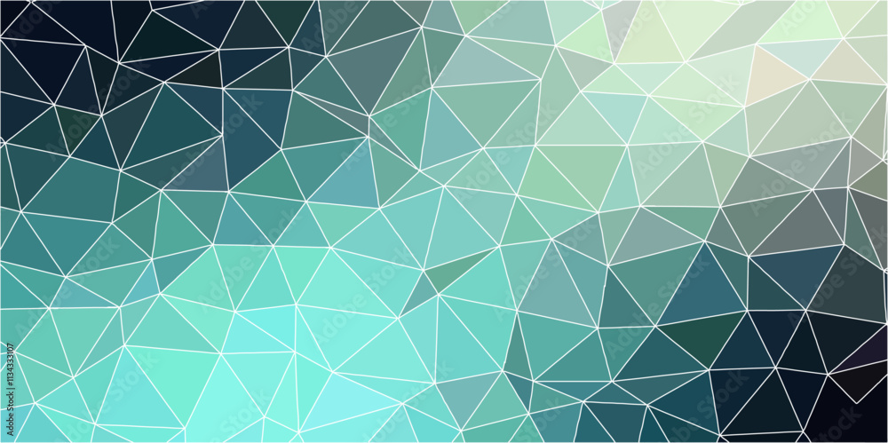 Poster Colorful Polygonal Mosaic Background.  low poly with lines natural network with triangle shapes design. Background consisting of triangles. LowPoly, Polygone, Dreiecke, Netzwerk, Soziales Netzwerk