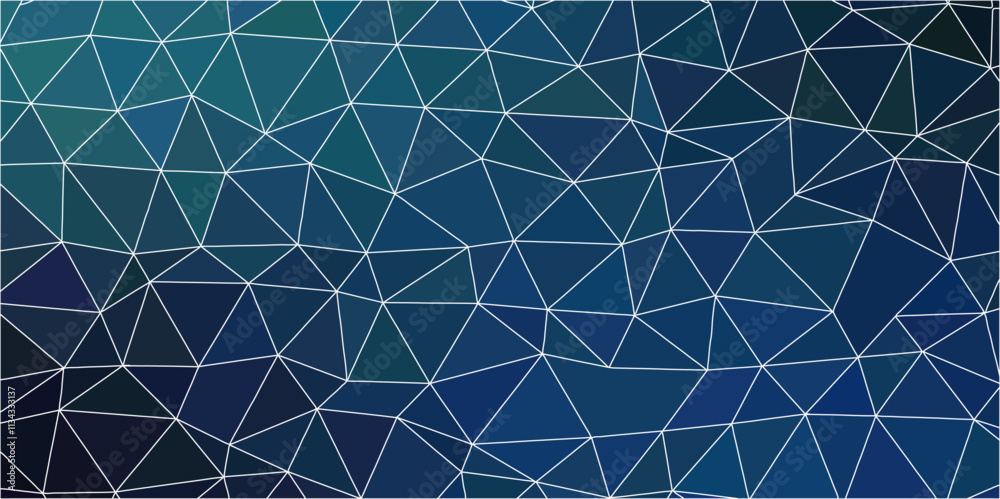 Aufkleber colorful polygonal mosaic background. low poly with lines natural network with triangle shapes desig