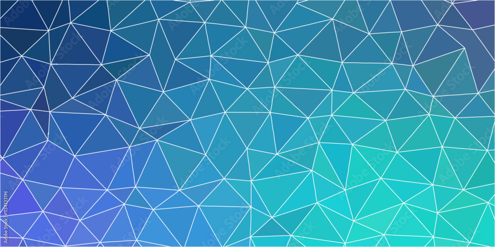 Poster colorful polygonal mosaic background. low poly with lines natural network with triangle shapes desig