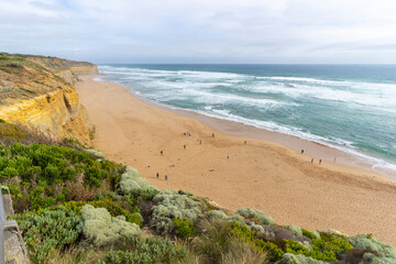 Beautiful ocean lookout on the Twelve Apostles at the Great Ocean Road in Victoria, Australia.