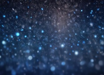 Fototapeta premium Shimmering sparkling texture with soft blue gradient and abstract blue bokeh lights , texture, cosmic dust