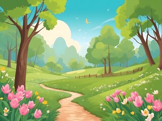beautiful spring background