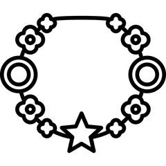 Flower necklace Icon