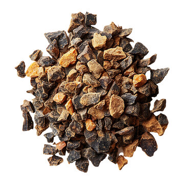 Herbal Guggul Powder Isolated on White or Transparent Background PNG