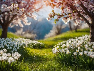 Fototapeta premium spring background