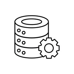 Database vector icon