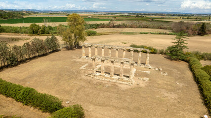Aerial view of the Tavole Palatine (