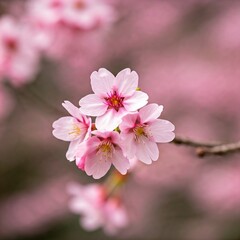 Naklejka premium pink cherry blossom