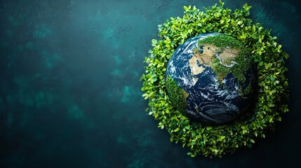 Fototapeta premium Green Planet Earth Ecology Sustainability Nature Go Green