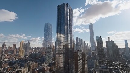 Obraz premium The Skyline of the Cityscape in Slametreyeyak with Scenic Views