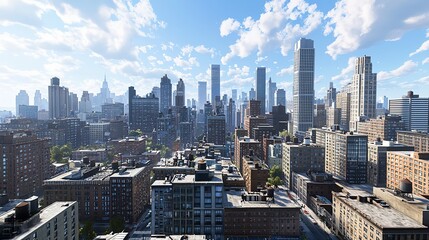 Obraz premium The Skyline of the Cityscape in Slametreyeyak with Scenic Views