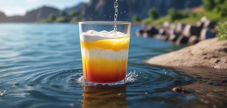 Beine im Wasser mit Milchschaum und Wassertropfen, wassertropfen, schwei?