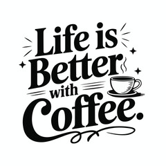 Coffee shirt designs | motivational typography t shirt design