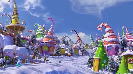  Zoom background Whoville fantas christmas