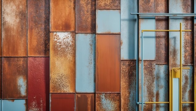 weathered rusty metal textures for industrial design and aesthetics