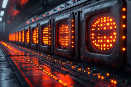 Advanced mining farm showcasing AI computing technology