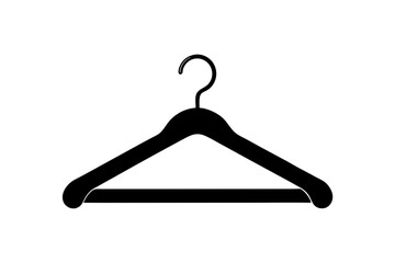 Hanger icon, Coat hanger silhouette.