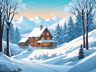 aesthetic winter background