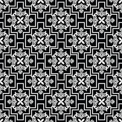 Abstract geometric seamless pattern. Black and white. Modern stylish texture. Vector background.