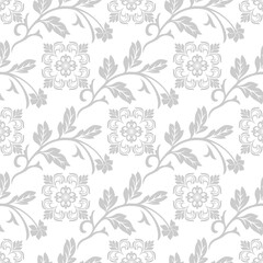 Seamless damask patterns for ornament, wallpaper, packaging, vector background