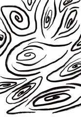 black and white pattern hand drawn ink drawing black and white printable for download 