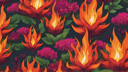 fire flames background