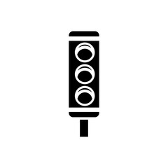 icon Traffic light ,signals managing vehicle. Suits transportation, urban planning, safety, technology, and traffic management concepts.Isolated white background editable,eps 10