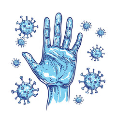 Fototapeta premium Stop the Spread: Hand Hygiene and Virus Prevention
