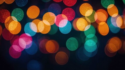 Blurry Colorful Glitter Effect Photo Background. Generated By AI 
