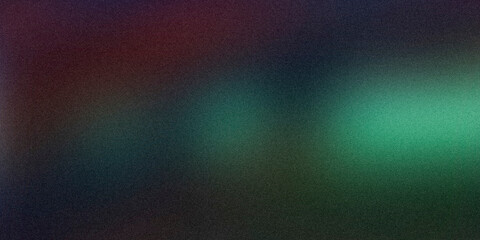Green bluer highlights on a dark background, blurred abstract texture with grainy noise, rough texture