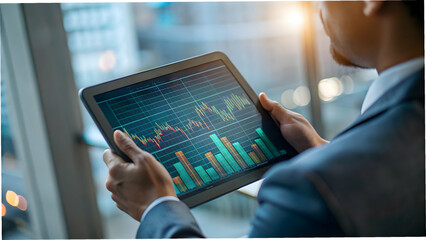 Close Up Laptop Screen Eco Friendly Financial Dashboard Green Analytics Symbolizing Digital Sustainability Finance