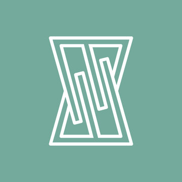 recommend clip art: the logo consists of the letter MW unite. Abstract, outline and elegant.