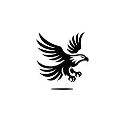 Powerful eagle logo design, perfect for a strong brand identity. Modern Phoenix Bird Logo - Elegant Abstract Eagle  Logo Design.