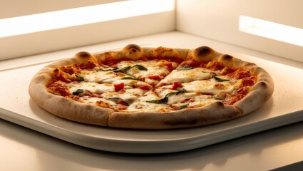 The pizza surface had a delightful crunch since it was properly crispy