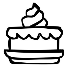 Cake Outline Icon