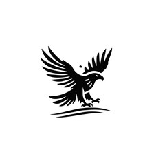 Powerful eagle logo design, perfect for a strong brand identity. Modern Phoenix Bird Logo - Elegant Abstract Eagle  Logo Design.