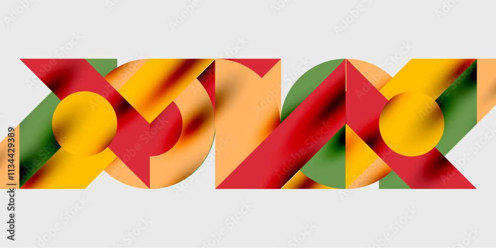 Aufkleber Vibrant abstract background circles with smooth gradients, creating a dynamic and modern design. Ideal for creative, tech, or contemporary-themed projects