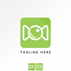 Logo design graphic concept creative premium vector stock image graphic lens camera video circle infinity application eye spy monogram typography tech