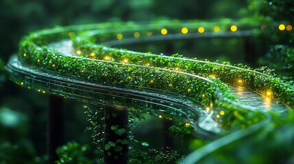 Eco Friendly Corporate Supply Chain Visualization with Green Connected Facilities