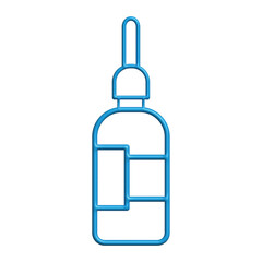 3D Eye Drops Icon for Vision Care & Medication – High-Quality Vector Graphic blue